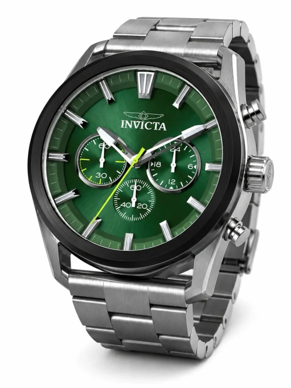 Invicta Speedway Strivax Men's Watch Green 45mm. Steel (50428)